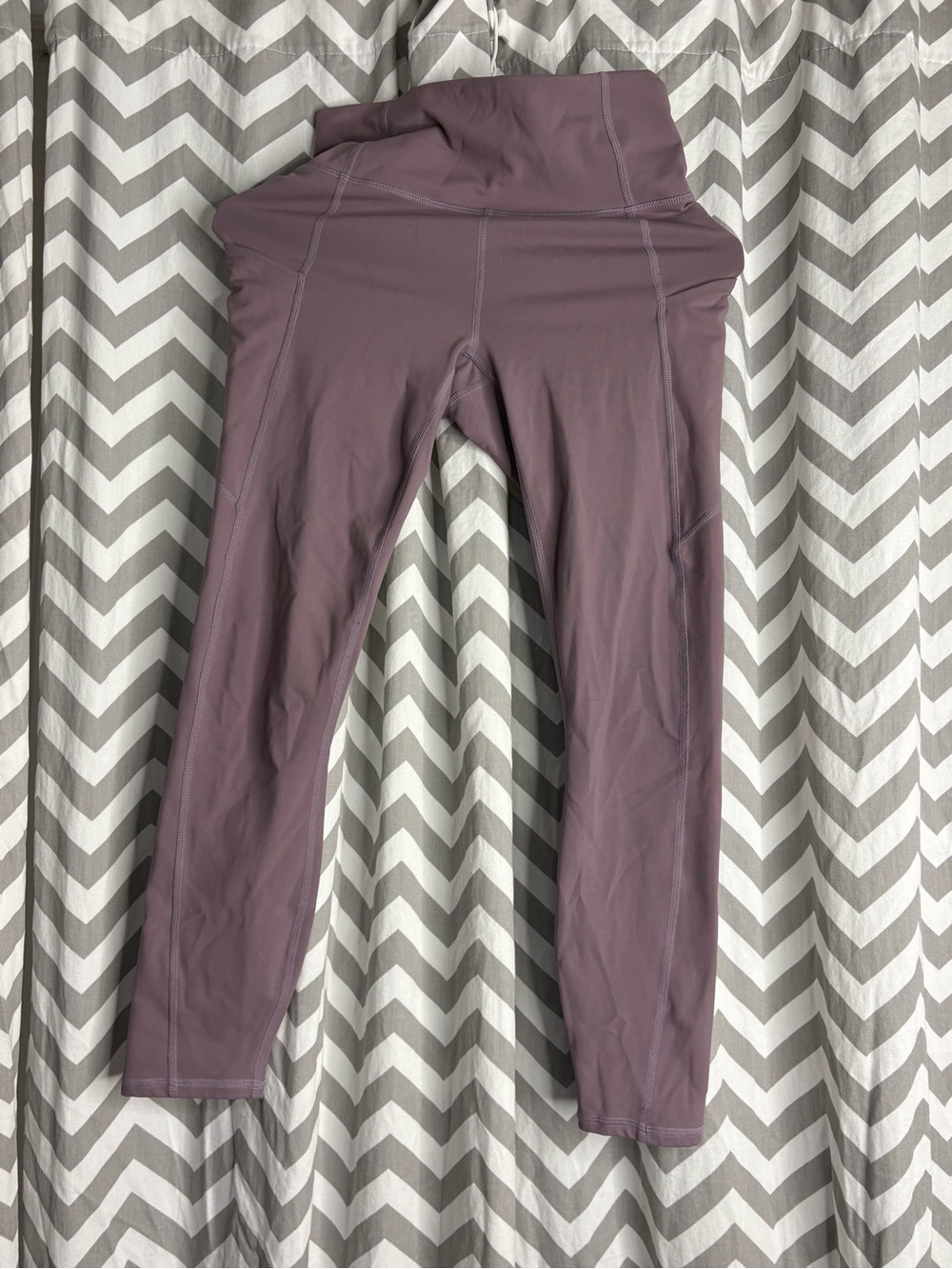 Women’s' High-Waist Athletic Leggings - Dusty Mauve